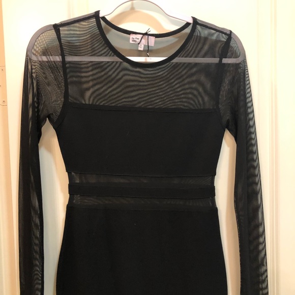 EUC Black dress with Opaque Peak a Boo - Picture 5 of 6